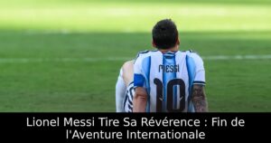 Lionel Messi Tire Sa Révérence : Fin de l&rsquo;Aventure Internationale