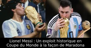 Lionel Messi : Un exploit historique en Coupe du Monde à la façon de Maradona