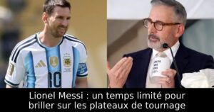 Lionel Messi : un temps limité pour briller sur les plateaux de tournage