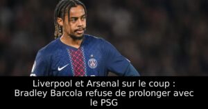 Liverpool et Arsenal sur le coup : Bradley Barcola refuse de prolonger avec le PSG