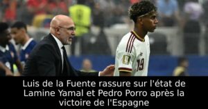 Luis de la Fuente rassure sur l&rsquo;état de Lamine Yamal et Pedro Porro après la victoire de l&rsquo;Espagne