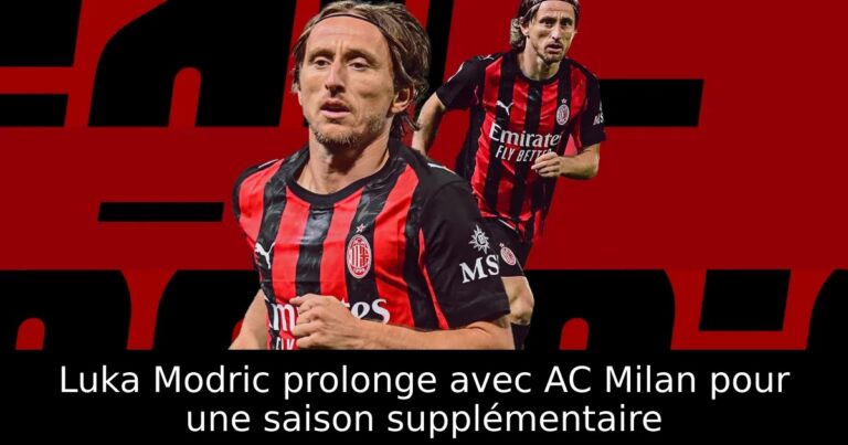 Luka Modric prolonge avec AC Milan pour une saison supplémentaire