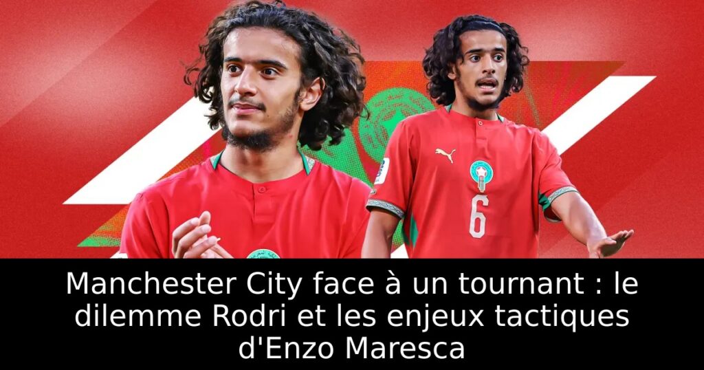 Manchester City face à un tournant : le dilemme Rodri et les enjeux tactiques d&rsquo;Enzo Maresca