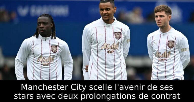 Manchester City scelle l'avenir de ses stars avec deux prolongations de contrat