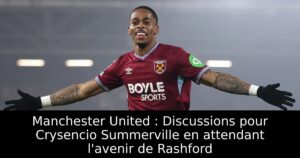 Manchester United : Discussions pour Crysencio Summerville en attendant l&rsquo;avenir de Rashford