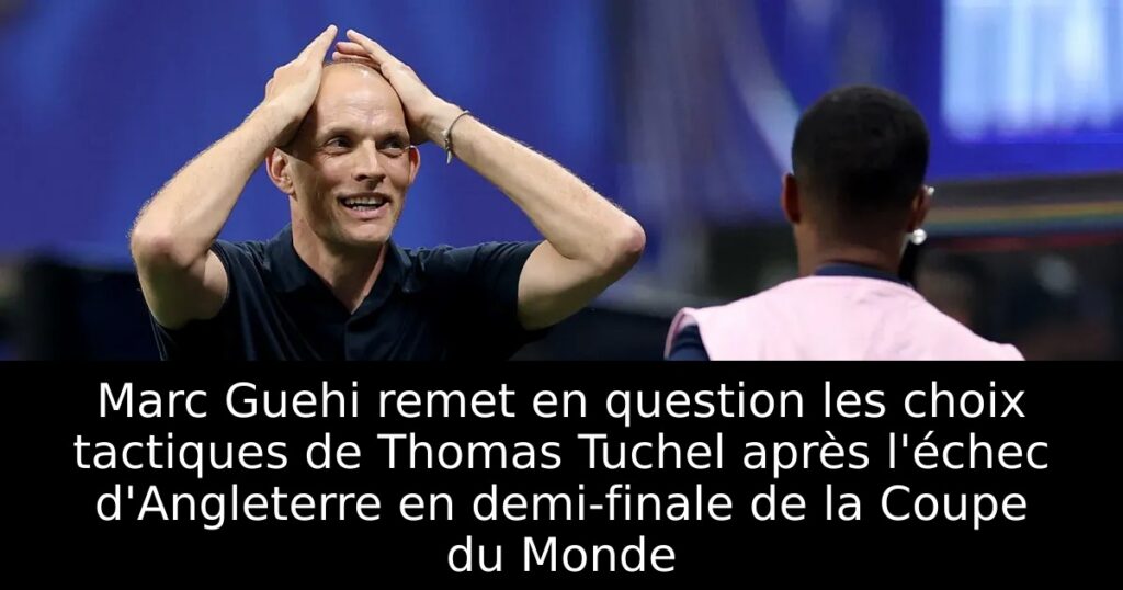 Marc Guehi remet en question les choix tactiques de Thomas Tuchel après l&rsquo;échec d&rsquo;Angleterre en demi-finale de la Coupe du Monde