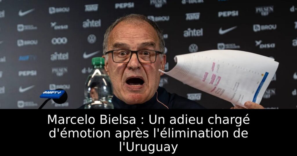 Marcelo Bielsa : Un adieu chargé d&rsquo;émotion après l&rsquo;élimination de l&rsquo;Uruguay