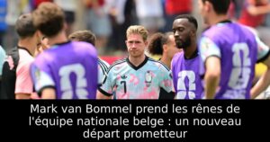 Mark van Bommel prend les rênes de l&rsquo;équipe nationale belge : un nouveau départ prometteur