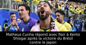 Matheus Cunha répond avec flair à Kento Shiogai après la victoire du Brésil contre le Japon