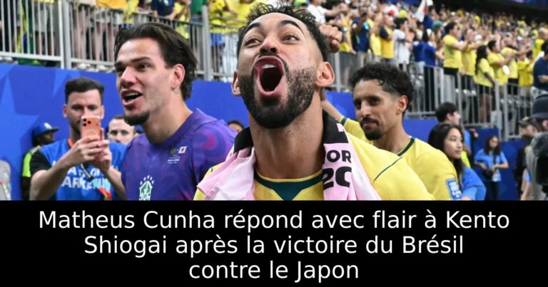 Matheus Cunha répond avec flair à Kento Shiogai après la victoire du Brésil contre le Japon