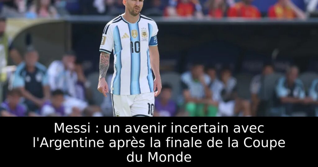 Messi : un avenir incertain avec l&rsquo;Argentine après la finale de la Coupe du Monde