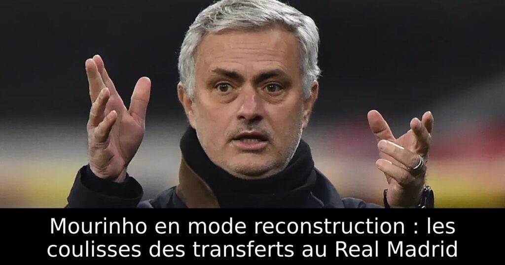 Mourinho en mode reconstruction : les coulisses des transferts au Real Madrid