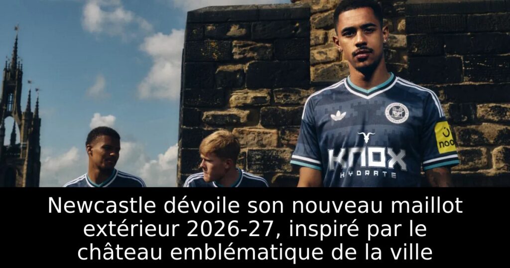 Newcastle dévoile son nouveau maillot extérieur 2026-27, inspiré par le château emblématique de la ville