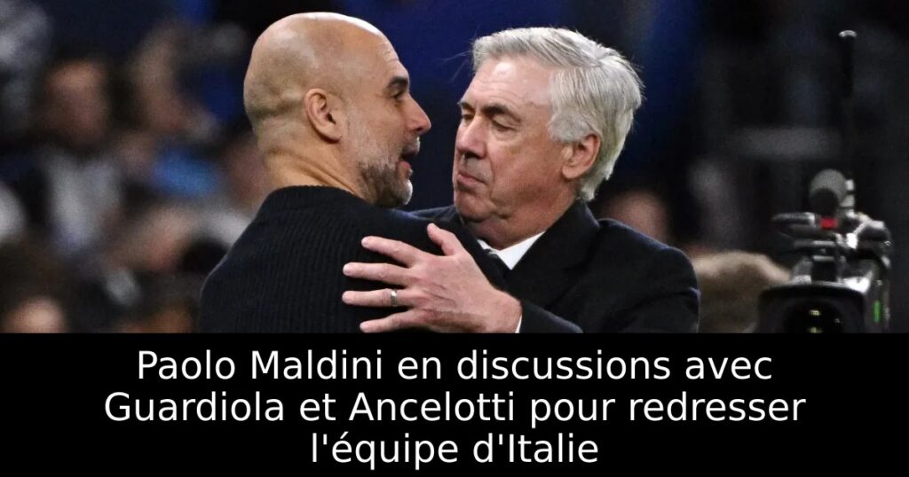 Paolo Maldini en discussions avec Guardiola et Ancelotti pour redresser l&rsquo;équipe d&rsquo;Italie
