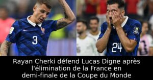 Rayan Cherki défend Lucas Digne après l&rsquo;élimination de la France en demi-finale de la Coupe du Monde