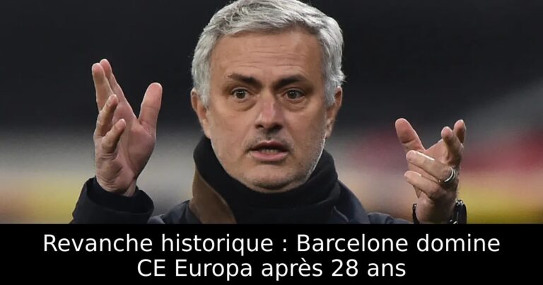 Revanche historique : Barcelone domine CE Europa après 28 ans