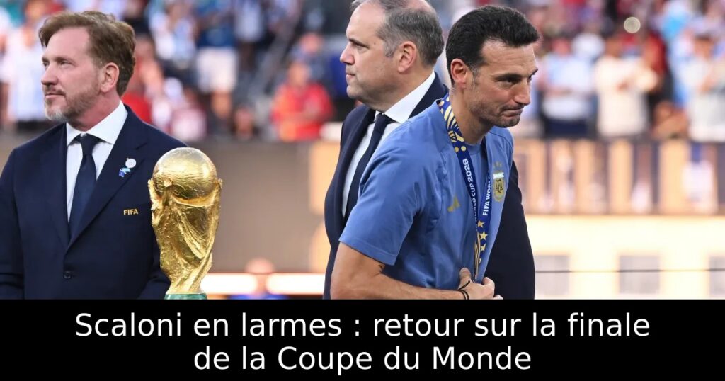 Scaloni en larmes : retour sur la finale de la Coupe du Monde