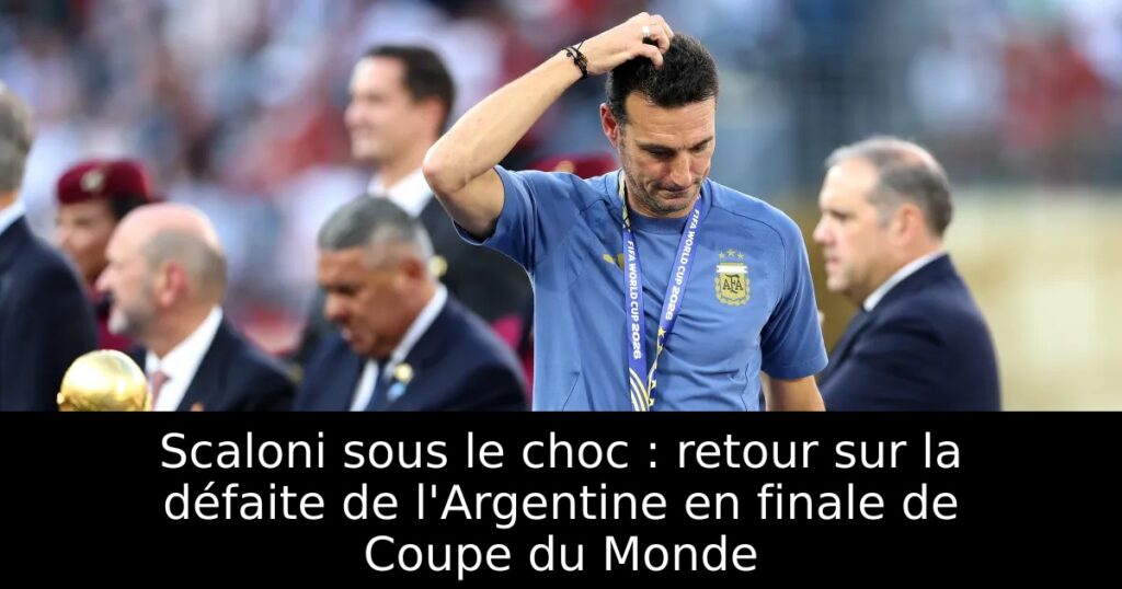 Scaloni sous le choc : retour sur la défaite de l&rsquo;Argentine en finale de Coupe du Monde
