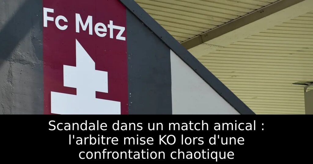 Scandale dans un match amical : l&rsquo;arbitre mise KO lors d&rsquo;une confrontation chaotique