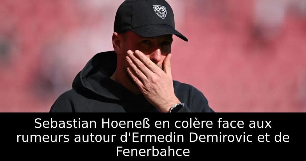 Sebastian Hoeneß en colère face aux rumeurs autour d&rsquo;Ermedin Demirovic et de Fenerbahce