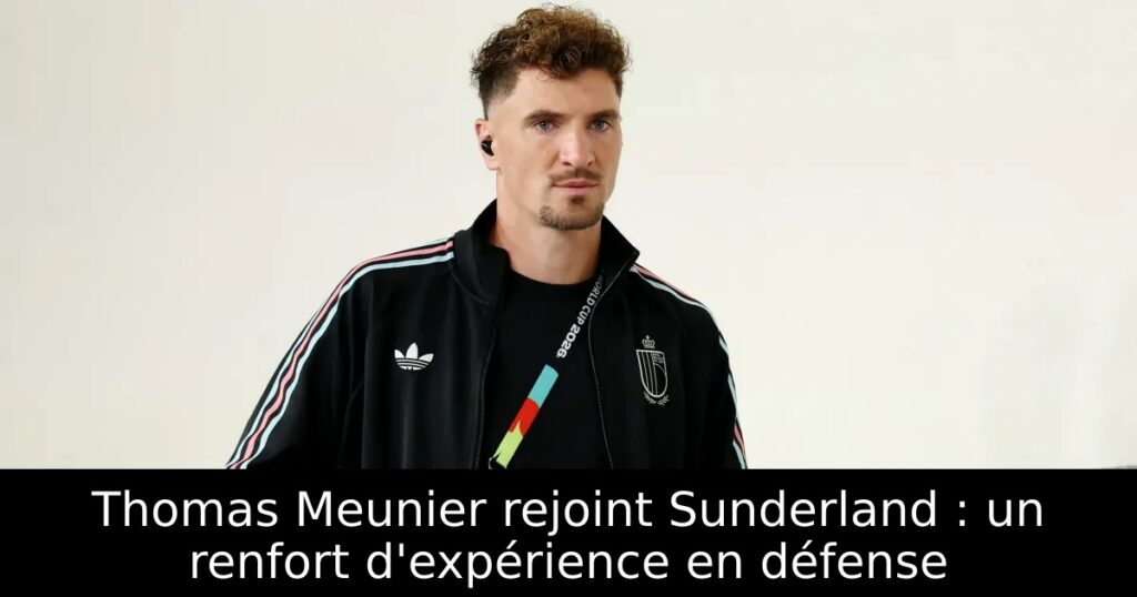 Thomas Meunier rejoint Sunderland : un renfort d&rsquo;expérience en défense