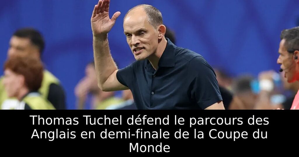 Thomas Tuchel défend le parcours des Anglais en demi-finale de la Coupe du Monde
