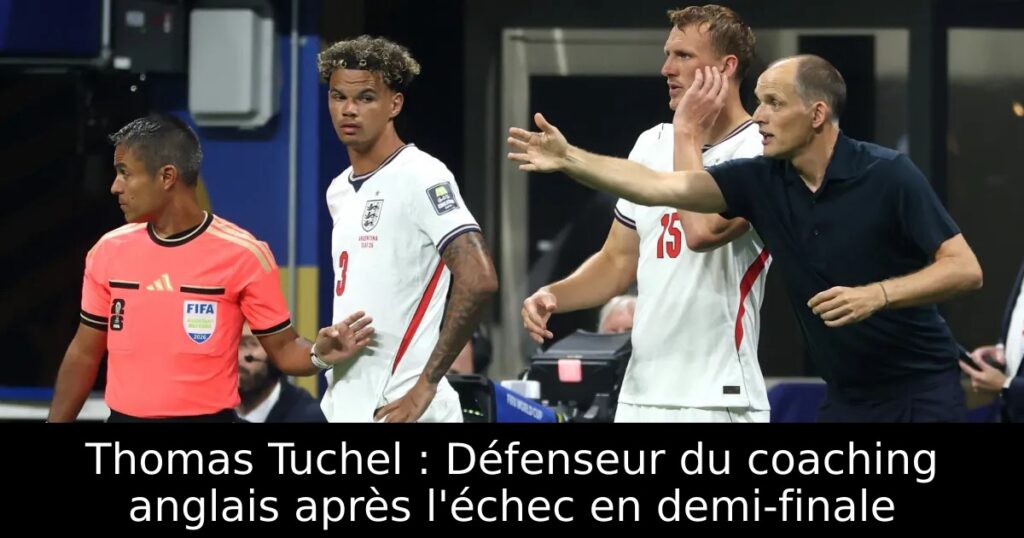 Thomas Tuchel : Défenseur du coaching anglais après l&rsquo;échec en demi-finale