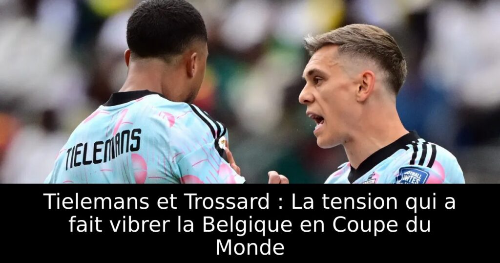 Tielemans et Trossard : La tension qui a fait vibrer la Belgique en Coupe du Monde