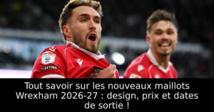 Tout savoir sur les nouveaux maillots Wrexham 2026-27 : design, prix et dates de sortie !