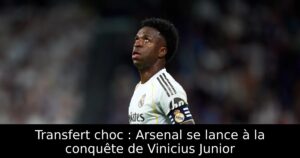 Transfert choc : Arsenal se lance à la conquête de Vinicius Junior