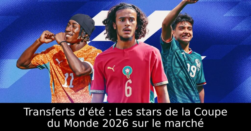 Transferts d&rsquo;été : Les stars de la Coupe du Monde 2026 sur le marché