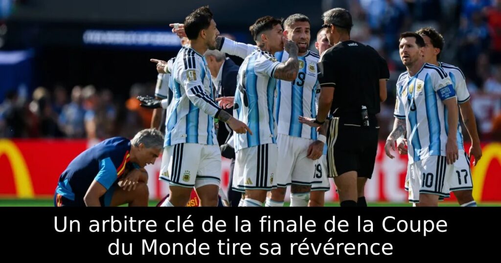 Un arbitre clé de la finale de la Coupe du Monde tire sa révérence