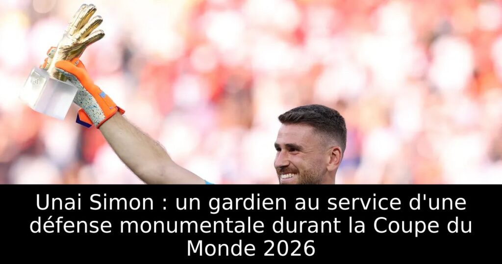 Unai Simon : un gardien au service d&rsquo;une défense monumentale durant la Coupe du Monde 2026