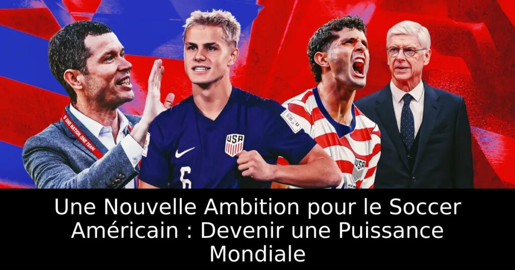 Une Nouvelle Ambition pour le Soccer Américain : Devenir une Puissance Mondiale