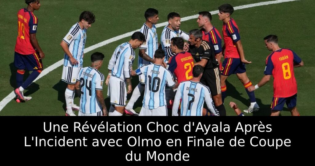 Une Révélation Choc d&rsquo;Ayala Après L&rsquo;Incident avec Olmo en Finale de Coupe du Monde