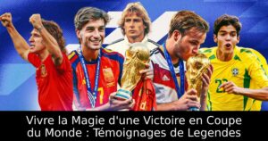Vivre la Magie d&rsquo;une Victoire en Coupe du Monde : Témoignages de Legendes