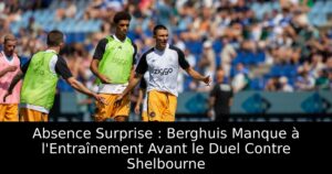 Absence Surprise : Berghuis Manque à l&rsquo;Entraînement Avant le Duel Contre Shelbourne
