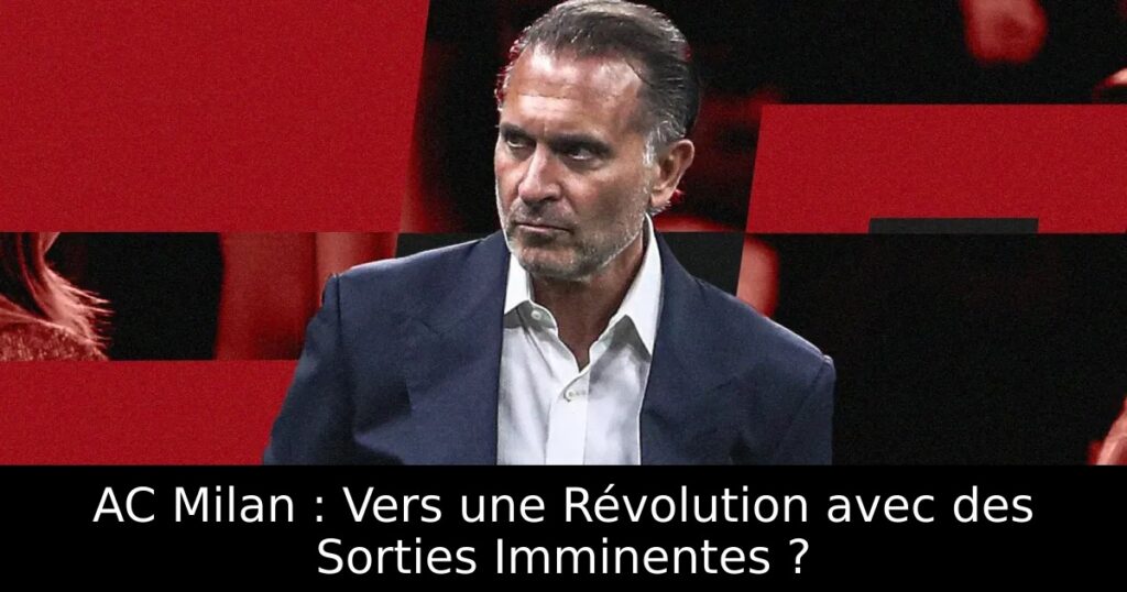 AC Milan : Vers une Révolution avec des Sorties Imminentes ?