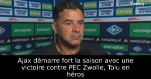 Ajax démarre fort la saison avec une victoire contre PEC Zwolle, Tolu en héros