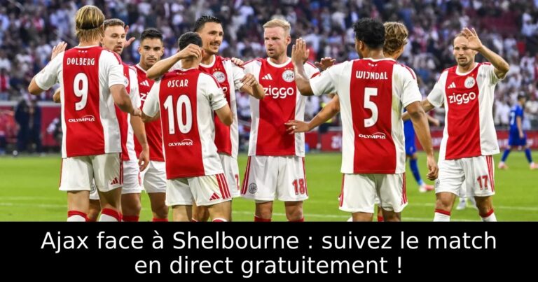 Ajax face à Shelbourne : suivez le match en direct gratuitement !