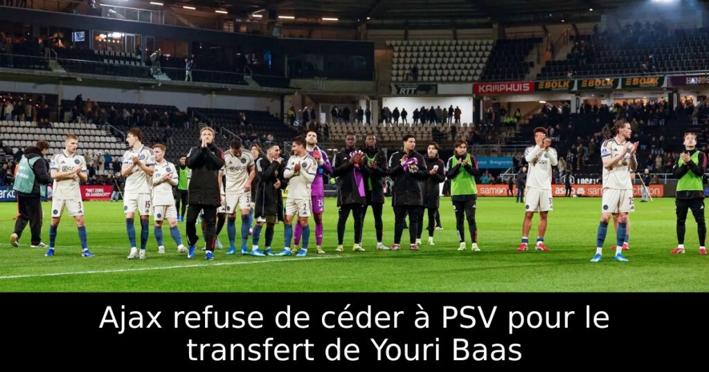 Ajax refuse de céder à PSV pour le transfert de Youri Baas