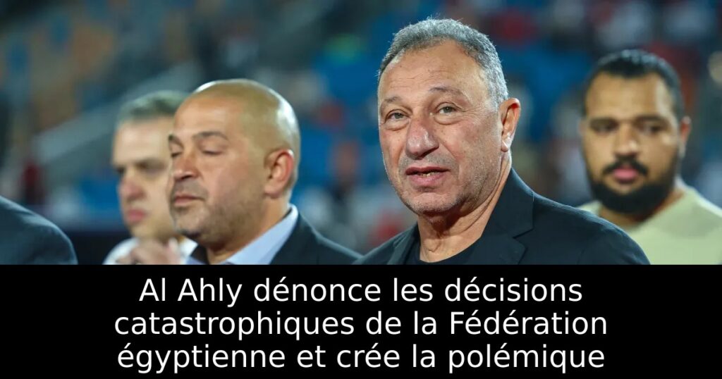 Al Ahly dénonce les décisions catastrophiques de la Fédération égyptienne et crée la polémique