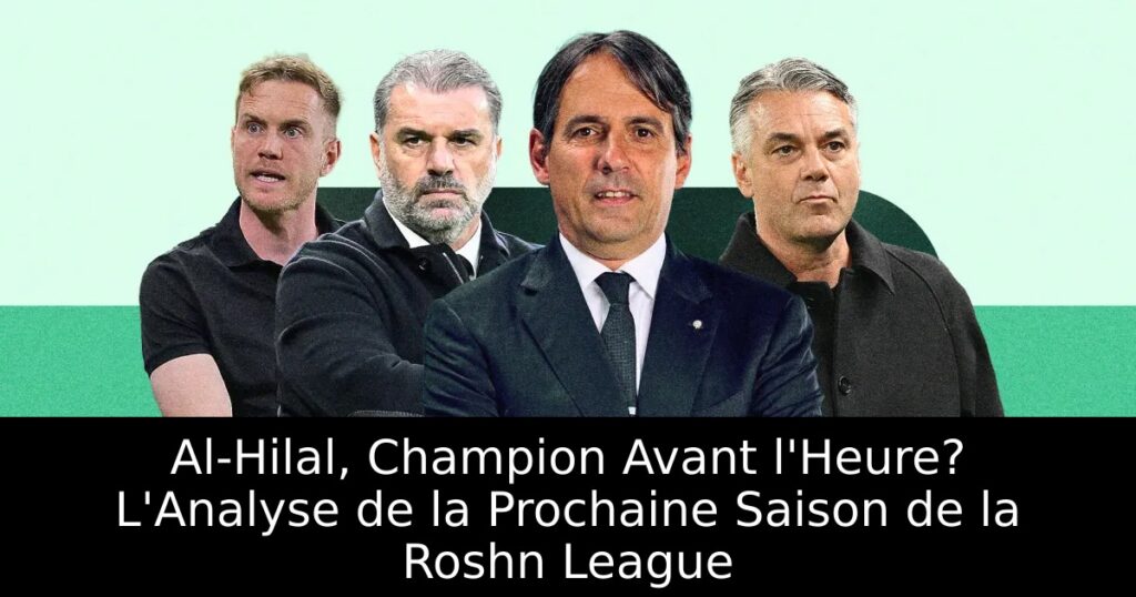 Al-Hilal, Champion Avant l&rsquo;Heure? L&rsquo;Analyse de la Prochaine Saison de la Roshn League