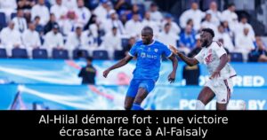 Al-Hilal démarre fort : une victoire écrasante face à Al-Faisaly