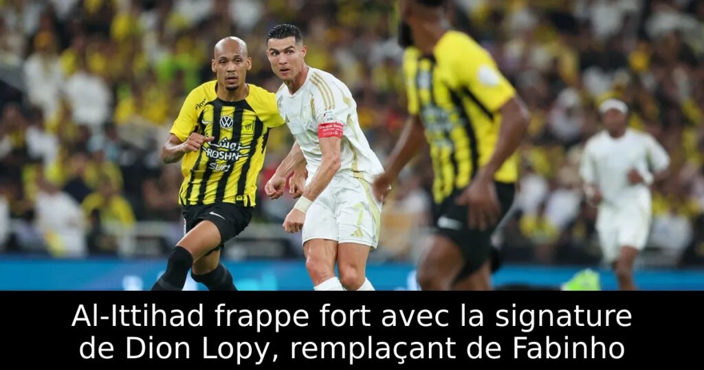 Al-Ittihad frappe fort avec la signature de Dion Lopy, remplaçant de Fabinho