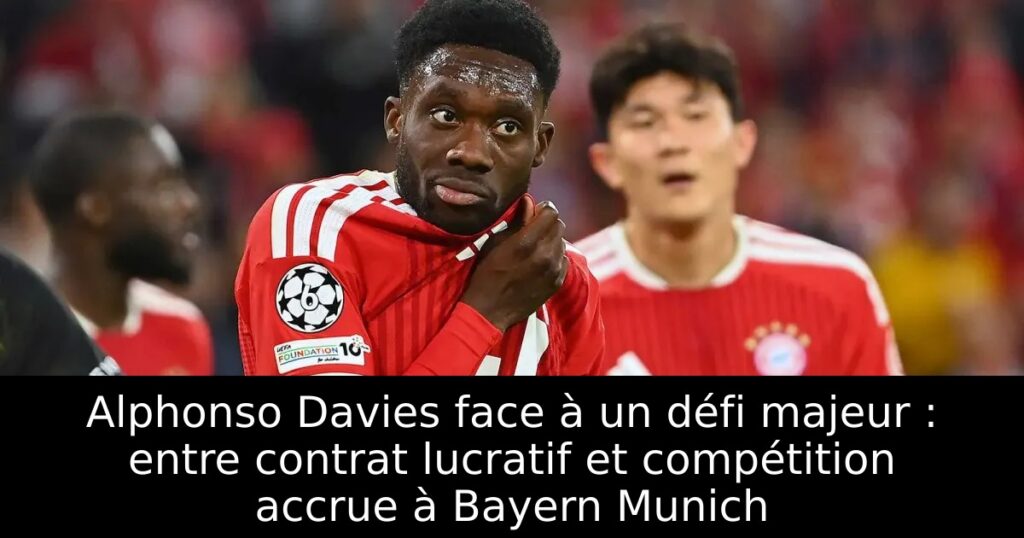 Alphonso Davies face à un défi majeur : entre contrat lucratif et compétition accrue à Bayern Munich