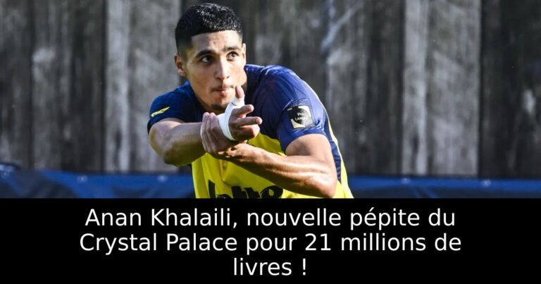 Anan Khalaili, nouvelle pépite du Crystal Palace pour 21 millions de livres !