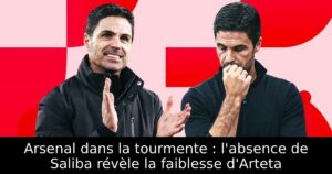 Arsenal dans la tourmente : l&rsquo;absence de Saliba révèle la faiblesse d&rsquo;Arteta