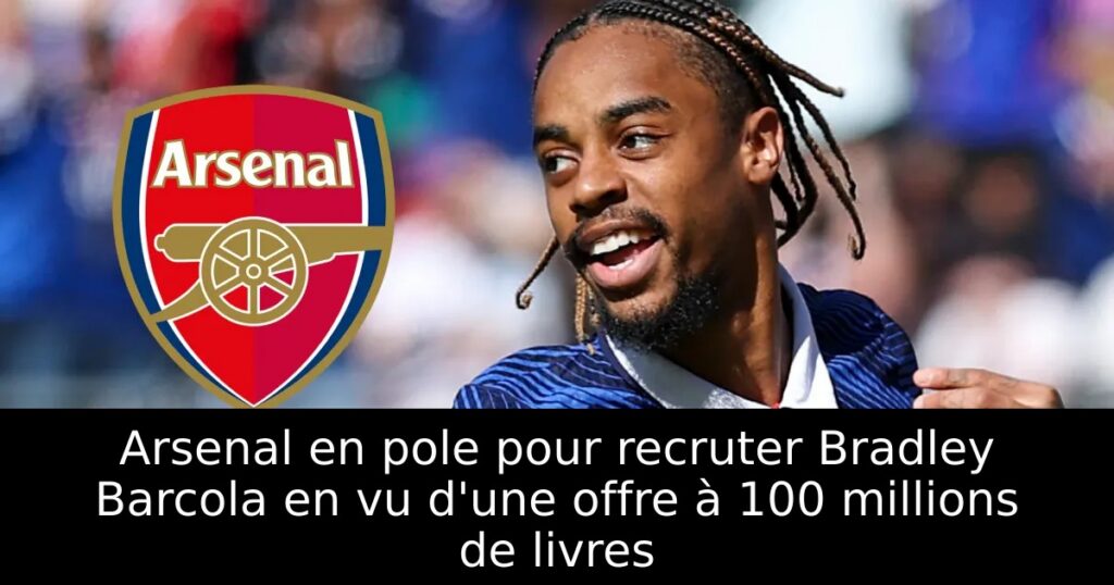 Arsenal en pole pour recruter Bradley Barcola en vu d&rsquo;une offre à 100 millions de livres
