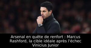 Arsenal en quête de renfort : Marcus Rashford, la cible idéale après l&rsquo;échec Vinicius Junior